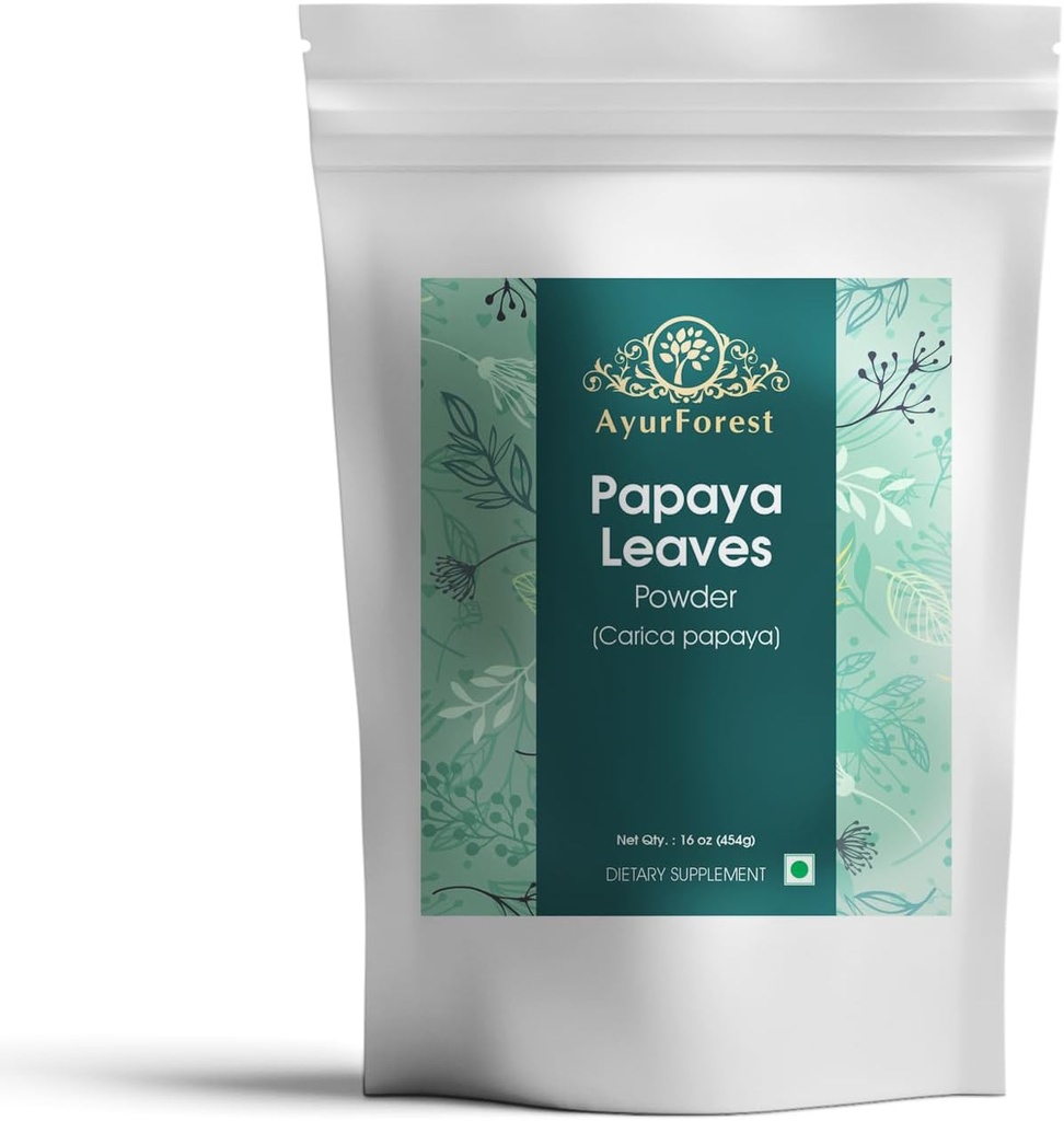 Papaya Leaf Toz Kuru Carica Papaya Herbal Supplement 16 Ounce | 454 gram