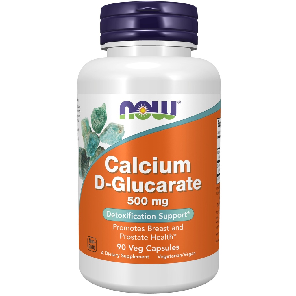 Şimdi Gıdalar Tamamlar, Kalsiyum D-Glucarate 500 mg, Detoxification Support*, 90 Veg Capsules