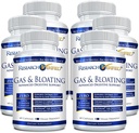 Araştırma Doğrulanmış Gaz ve Bloating - Relax Intestinal Muscles, Eliminate Gas Buildup - Artichoke Toz, Ginger, Peppermint Leaf Toz - 360 Capsules - Vegan