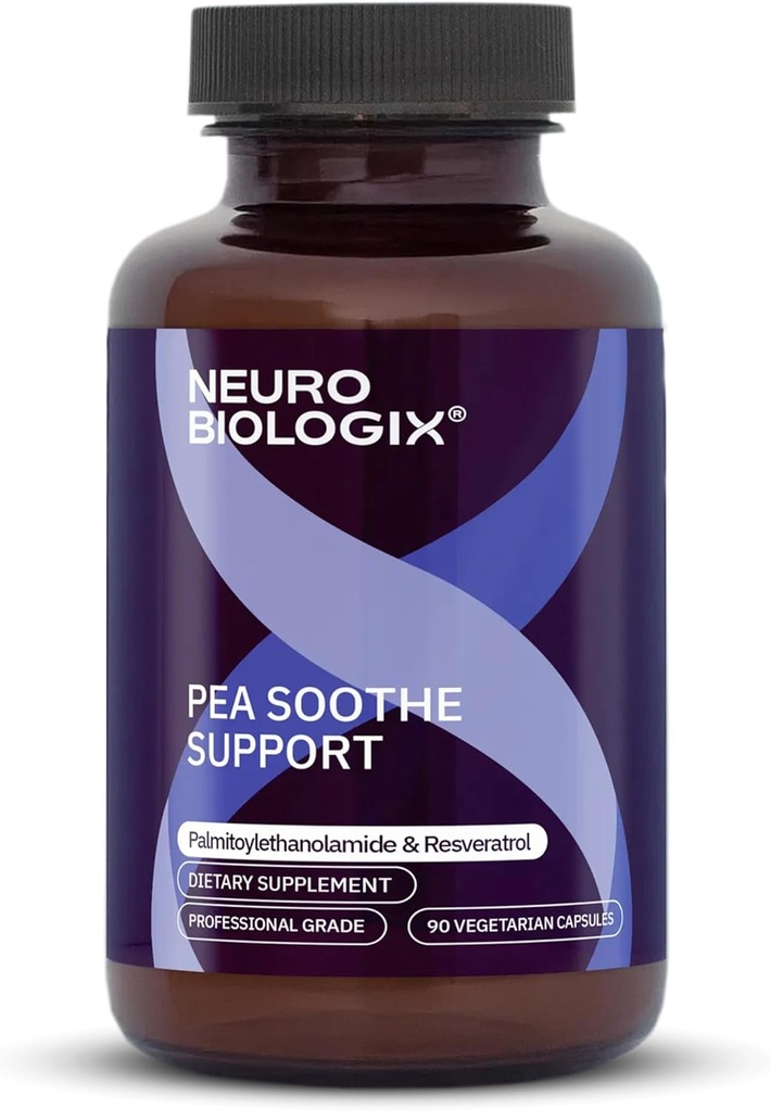 PEA Soothe Υποστήριξη Φυσικής Φόρμουλα ανακούφισης - συμπλήρωμα PEA που διαθέτει PEA & Resveratrol για την υποστήριξη νευρωνική λειτουργία & μείωση της ευαισθησίας - προωθεί την ανάκτηση, ψυχική σαφήνεια, ενέργεια & καθημερινή ισορροπία