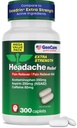 GenCare - Headache Relief Acetaminophen with aspirin (NSAID) & Caffeine (300 Caplets) Value Pack | Head Pain, Muscle Aches, Back Pain & Body | Generic ExcedrEn Ekstra Kuvvet