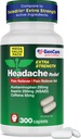 GenCare - Headache Relief Acetaminophen with aspirin (NSAID) & Caffeine (300 Caplets) Value Pack | Head Pain, Muscle Aches, Back Pain & Body | Generic ExcedrEn Ekstra Kuvvet