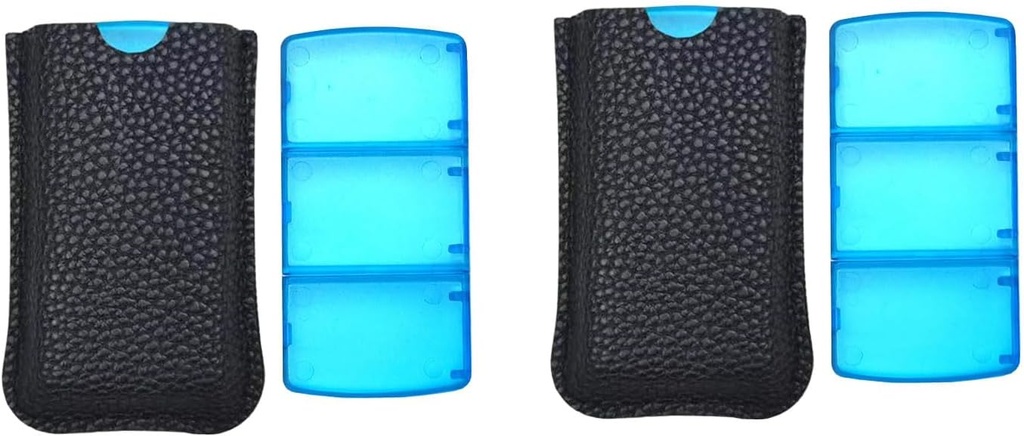 VOFOON Μικρός Διοργανωτής Χάπια 3 φορές την ημέρα καθημερινά 2 Πακέτο, Ταξιδιωτικό κουτί Χάπια για το πορτοφόλι τσέπη, 3 διαμέρισμα Φορητή ιατρική περίπτωση βιταμίνης, Fish Oil Box, κουτί συμπλήρωμα