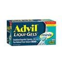 Advil Liqui-Gels Minis Pain Reliever ve Ateş Tanımları, Ağrı Yardımı için Ibuprofen 200 mg for Pain Relief - 160 Liquid Filled Capsules