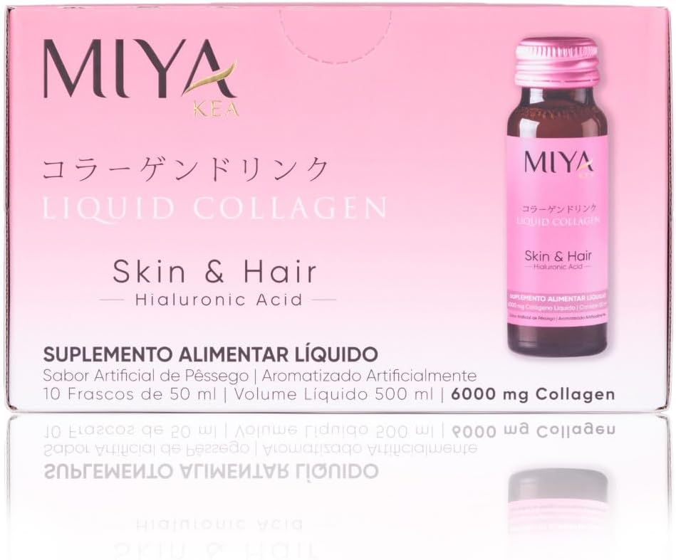 Hydrolyzed Liquid Collagen Drink | 6.000 mg Collagen Peptide from Wild Marine Fish from Japan per Şişe | Skin & Hair Faydaları | Peach Flavor | Sıvı Kolajn for Women