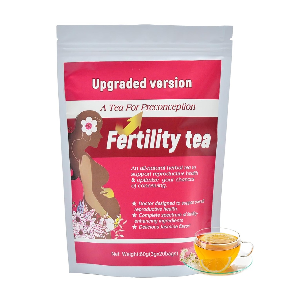 Laicuherb Natural Fertness Tea for Women Hormon Balance & Conception Support, 20 Çay Çanta Hamile Çay Menstrual Cycle & Reproductive Health, Organic Conception Teas to Get Hamile Fast Fast Fast
