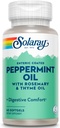 Solaray Peppermint Oil eklenmiş w/Rosemary & Thyme Oil | Sağlıklı, Soothing Digestion Support | 60 Softgels