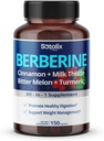 Ceylon Cinnamon ile Premium Berberine Supplement, Bitter Melon, Milk Thistle - 150 Day Supply (150 Kont)
