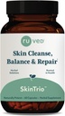 ruved SkinTrio - συμπλήρωμα Neem με οργανικό εκχύλισμα Neem & Amla, συμπλήρωμα υποστήριξης δέρματος & μικροβιώματος - 60 κάψουλες χορτοφάγων (1 κόμης)