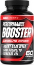 Testosterone Booster Supplement for Men - Performance Test Boost - Male Enhancing Enlargement Pills - Enhance Energy, Endurance, Stamina, Strength, Drive & Muscle Growth - 60 Capsules - 30 Servings
