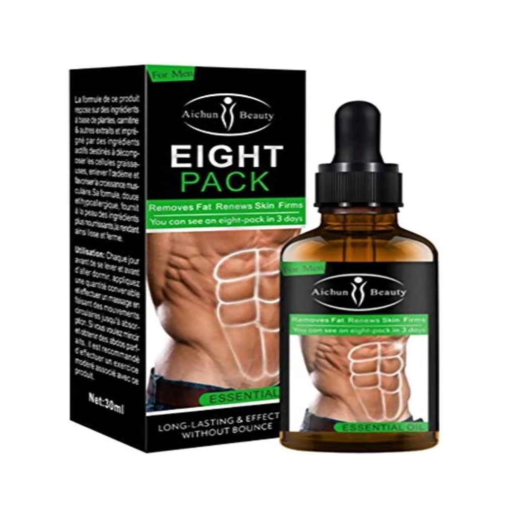 AICHUN BEAUTY Eight Pack Abdominal Essential Oil for Men Güçlü Waist Manly Torso Smooth Lines Press Fitness Belly Yan Kas Fat Yenileri Deri Kilo Kaybı 30 ml