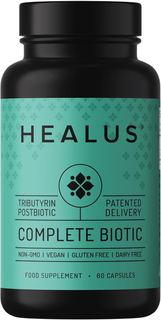 Healus Complete Biotic - Μεταβιοτικό συμπλήρωμα Tributyrin - Μεταβιοτικά για την υγεία των ούλων - συμπλήρωμα υγείας των ούρων Butyrate