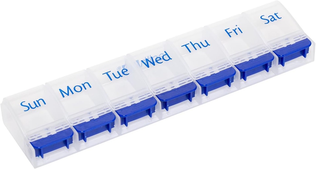 HealthA2Z® Pill Box | Open | Pill Case 7 Days | Tıp OTC Tıp ve Tamamlayıcı