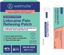 WELMATE Ultimate Pain Relief Duo: 4% Lidoka Numbing Patch (30 Ct) &% 5 Lidokak Krem (2 Oz) | maksimum Güçlü Topical Analgesic Kit
