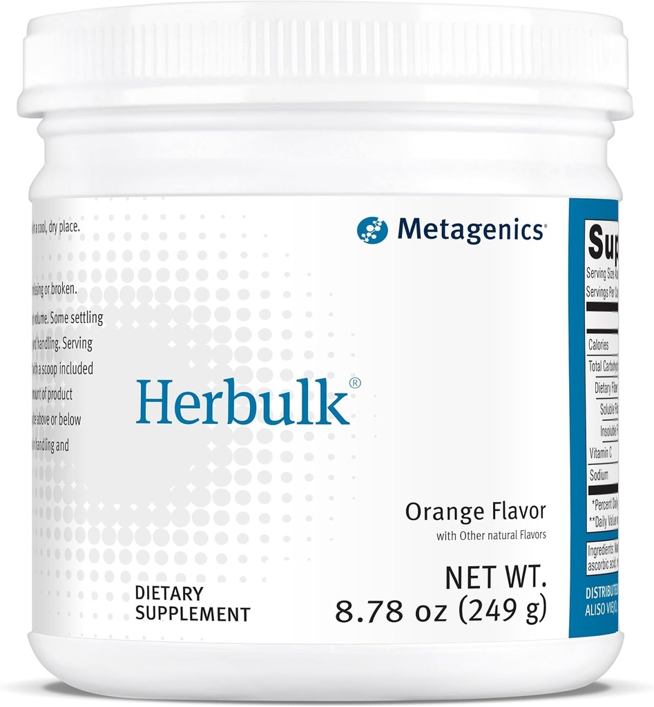 Metagenics Herbulk Diyetsel Supplement, Orange, 8.78 Ounce