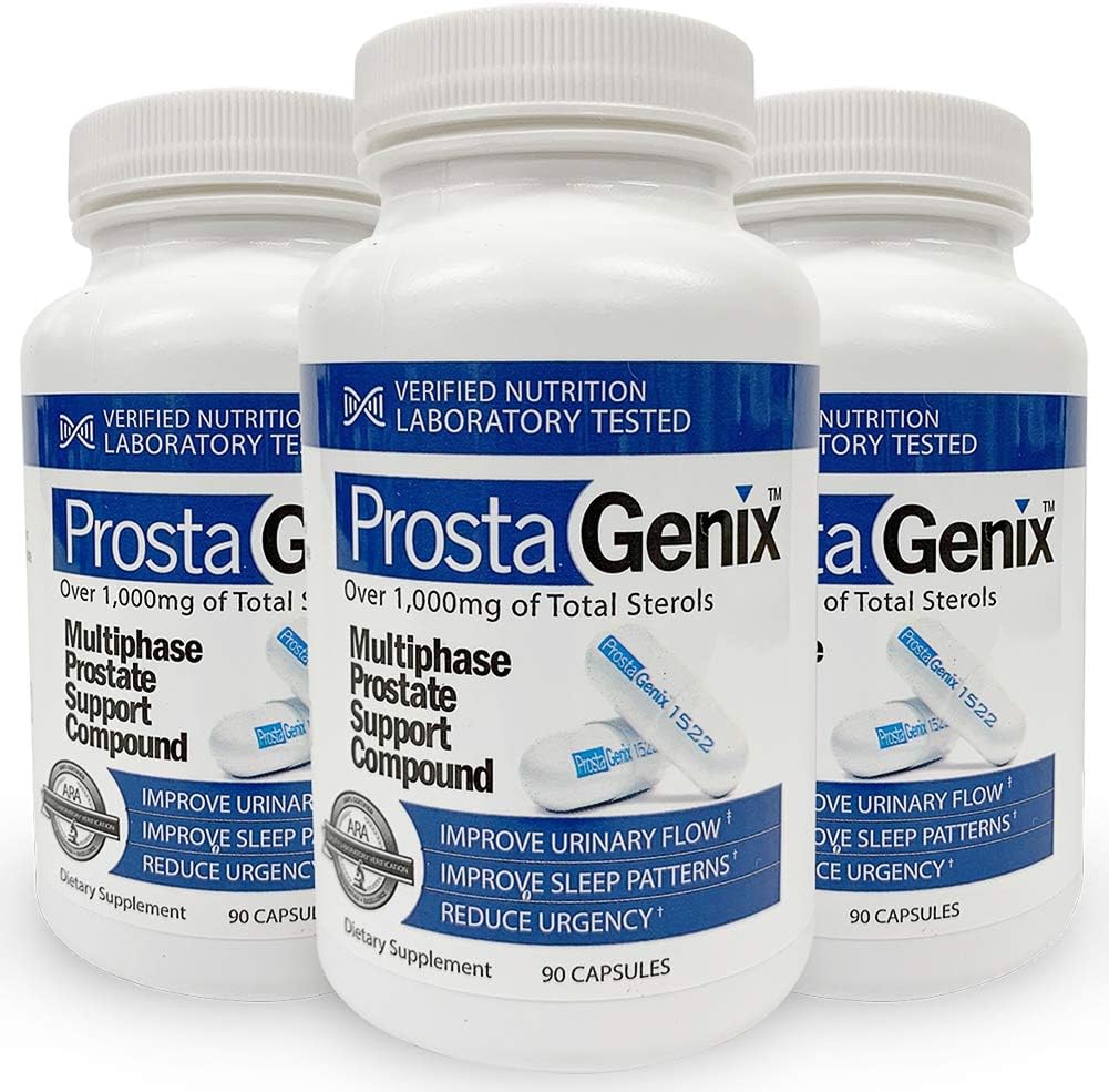 ProstaGenix Multiphase Prostate Supplement Capsule -3 Bottles- Προτεινόμενο στο Larry King Investigative TV Show - Πάνω από 1 εκατομμύριο Sold - Τέλος νυχτερινών ταξιδιών μπάνιου, Επείγον, συχνή ούρηση.
