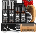 Κιτ γευμάτων για άνδρες Grooming & Care: με 2 Pack Beard Oils και Balm - Wash & Conditioner για μετά το ξύρισμα Lotions Sandalwood, Brush and Comb Sets με Ψαλίδι, Valentines Fathers Δώρα για τον μπαμπά / άνδρες / him