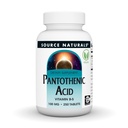 Source Naturals Pantothenic Acid 100 mg Vitamin B-5 Diyetsel Supplement - 250 Tablet