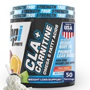 BPI Sports CLA+Carnitine – CLA L Carnitine & Linoleic Acid – L Carnitine Supplement for Kilo Kaybı, Metabolism & Lean Muscle – Caffeine Free – Punch Meyve – 50 Hizmet - 12.34 ozzz