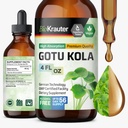 BIO KRAUTER Gotu Kola Tincture - Centella Asiatica Extract - Alkol ve Şeker Free Gotu Kolaksiyon - Vegan Drops 4 Fl.Oz.