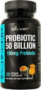 Probiyotiks 50 Milyar - 11 Strain Live Probiyotik Prebiyotik for Men & Women - En İyi Digestive & Immune Health. with Lactobacillus Gasseri - Açıklamalı Potency to Expiration