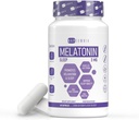 Erkekler ve kadınlar için uyumak için Melatonin - Valerian Root Extract - Vejetaryen 3 mg Melatonin Capsules - Sleep Aid for Yetişkinler - Deep Sleep Supplements to Ease Jet Lag Strain