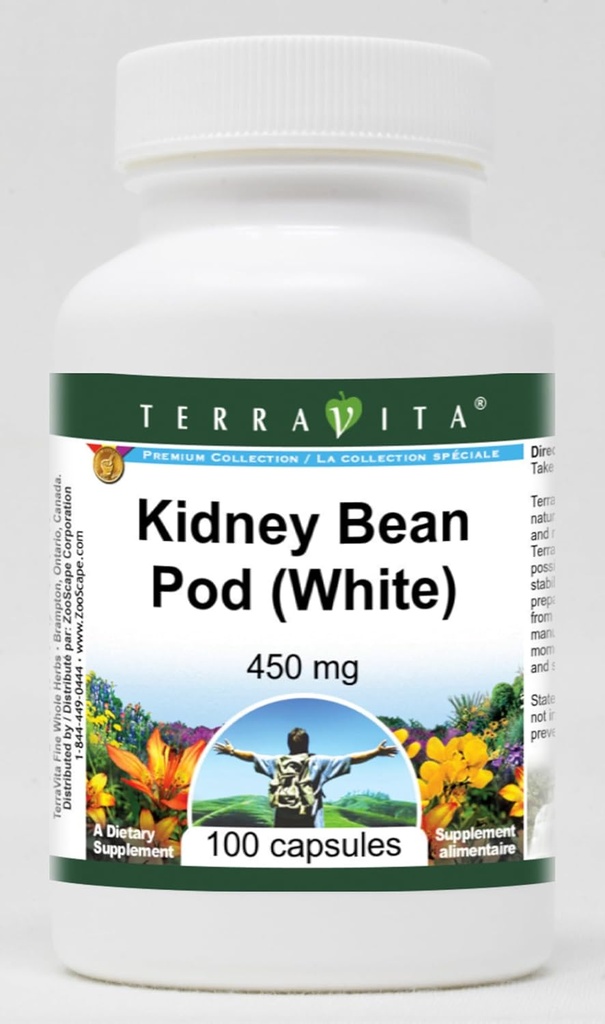Kidney Bean Pod (Beyaz) - 450 mg (100 Capsules, ZIN: 511340)