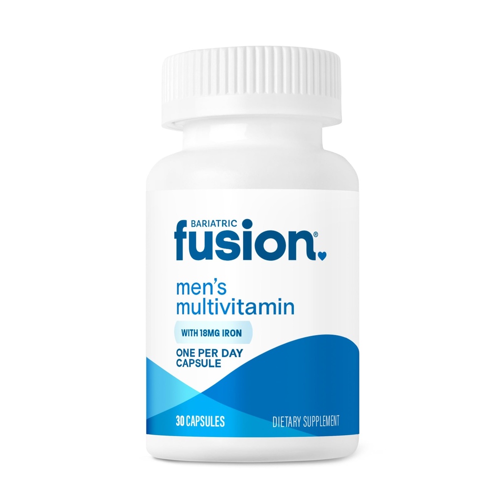 Bariatric Fusion One Per Day Bariatric Multivitamin with Iron for Men | with Prostate and Heart Support Vitamins* | Gastrik Bypass ve Kol Gaztrektomi | 30 Capsules | 1 Ay Supply