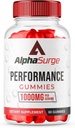 (1 πακέτο) AlphaSurge Gummies για αρσενικό, Alpha Surge Advanced Formula Gummies με 1000 MG Chewable, AlphaSurge Φυσικά συστατικά Gummies (60 Gummies)
