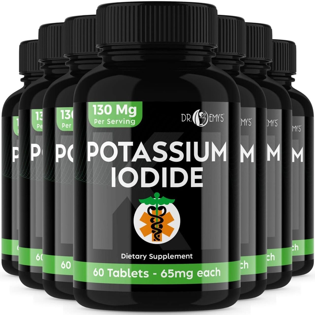 Potasyum Iodide Pills Tabletleri - 7Pack 130 mg 420Tablets Toplamı -Dr Emys P Properties Iodide Tabletleri