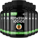 Potasyum Iodide Pills Tabletleri - 7Pack 130 mg 420Tablets Toplamı -Dr Emys P Properties Iodide Tabletleri