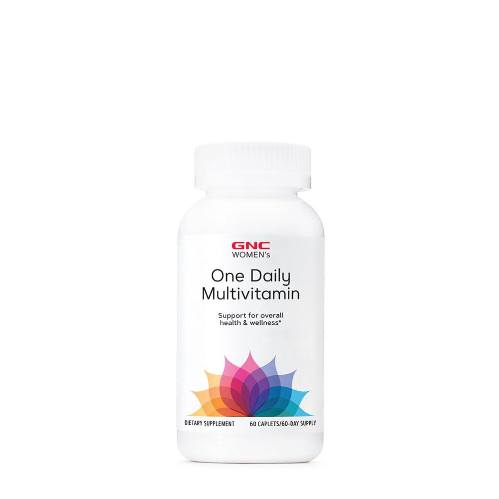 GNC Women's One Daily Multivitamin | Supports Immune and Brain Function Plus Saç, Skin and Nail Health | Antioksit ile Antioksit | Daily Supplement | 60 Caplets