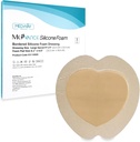 MedVance TM Silikon - Sacral Bordered Silikon Yapıştırıcı Köpük Yarası Giymek, Yatak Sore Tedavisi Sacrum, Boyut 9"x 9" (6.1) Pad x 6.6 " Pad)