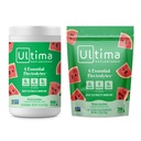 Ultima Replenisher Electrolyte Toz İçecek Mix Sche – Sugar Free – Watermelon, 90 Canister ve 20 Stickpacks – 6 Electrolytes and Minerals – Keto Friendly, Vegan, Non-GMOMOMO