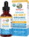 MaryRuth Organics USDA Organik Vitamin K2 MCT Vitaminleri Yetişkinler ve Çocuklar için | 100 mcg K2 MK7 hizmet başına + Organik MCT Oil | Bone Health | Heart Health | Kalsiyum Aborps | 1oz
