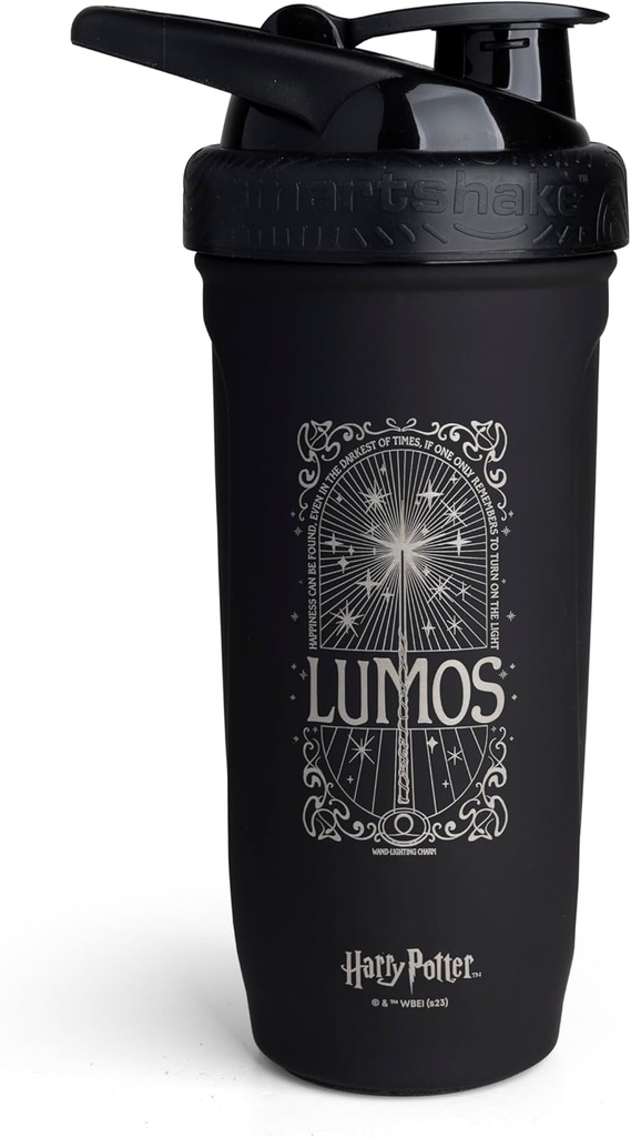 Smartshake Reforce Stainless Steel Harry Potter Lumos Style Shaker Bottle (900 ML / 30oz) 