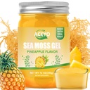 ACEYO (12 OZ Irish Sea Moss Gel Raw Vegan Pineapple Γεύση 102 Βιταμίνες και Ορυκτά Άγρια Συγκομιδή Μη-ΓΤΟ Ανοσοποιητικό αμυντικό ενισχυτή Thyroid Digestive Υποστήριξη