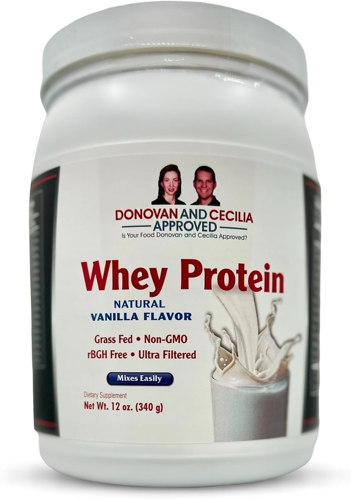 Grass Fed Whey proteini, BCAAs Rich Lean Body protein Shake for Mealchange & Post Workout Recovery, 19g of protein, No Yapay Sweeteners, Vanilla, 12 Oz Oz Oz