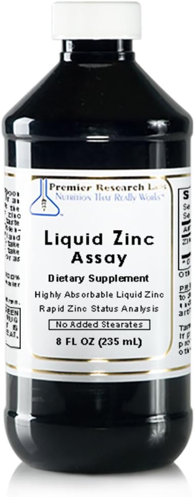 Sıvı çinko Assay, 8 fl oz (47 hizmet) Yüksek derecede Absorbable Liquid çinko. Çinko Statüsü Hızlı Analizi Için Mükemmel