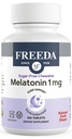 FREEDA Melatonin 1 mg Sugar-Free Chewable Tabletler - Doğal Meyve Flavor 3 ve Yukarı Yetişkinler için Uyku Yardımı - Doğrulama, Vegan, Gluten-Free, Kosher - ABD'de (180 Kont)
