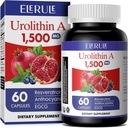 Urolithin A Supplement 1000 mg Plus Trans-Resveratrol, Anthocyanins, Green Tea, Sağlıklı Ağlama, Destek Hücreleri ve Enerji Erkekler ve Kadınlar için 60 Capsules-45