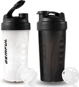GEMFUL Shaker Şişe Protein Mixes 28 oz Madonna-Free Leak Proleter Smothies Cups with Sports Gym Mikser 2 Pack