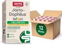 Jarrow Formulas Jarro-Dophilus Infant Liquid Probiotic, Dietary Supplement, Intestinal Health Support for Infants, 1 Billion CFU Per Serving, 0.51 Fl Oz, 30 Day Supply, (Pack of 12)