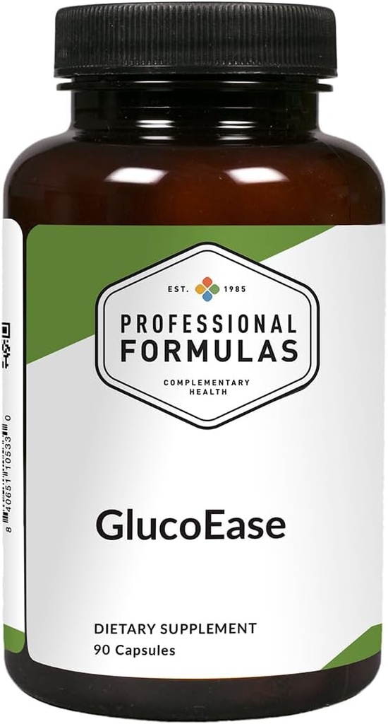 Professional Formulas GlucoEase - με Goat's Rue, American Ginseng, Fenugreek, Gymnema & Chromium - Χορτοφαγικά, Χωρίς Γλουτένη, Hypoallergenic, 90 Κάψουλες