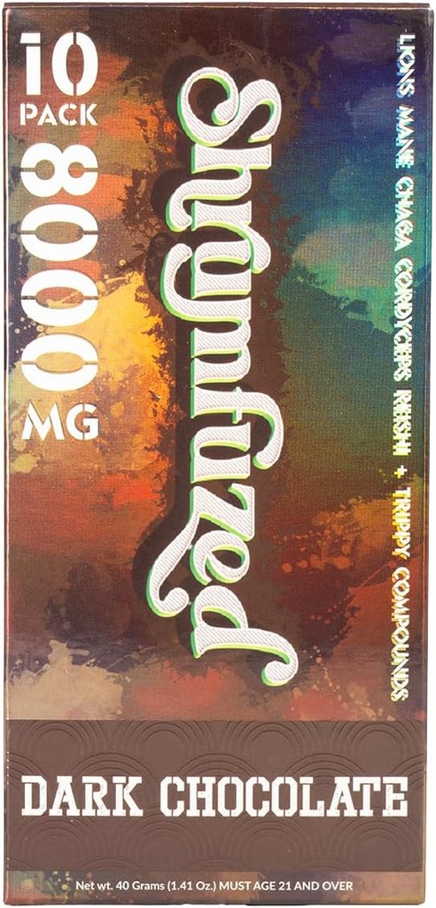 Ιδιοκτήτης Nootropic Gummy 8000mg - Lion's Mane, Reishi, Chaga, και Cordycep Nootropic Tripee Mushroom Blend (10, Σκοτεινή σοκολάτα)