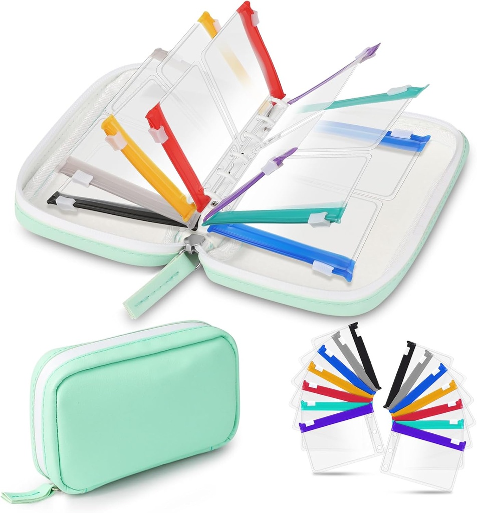 Water-Proof Pill Pouch Set, Weekly Pill Organizer 2 Times a Day, Pill Loose-Leaf Storage with Color-Coded Medicine Pouches, Reusable Travel Medicine Organizer, Surfaceed Pill Organizers