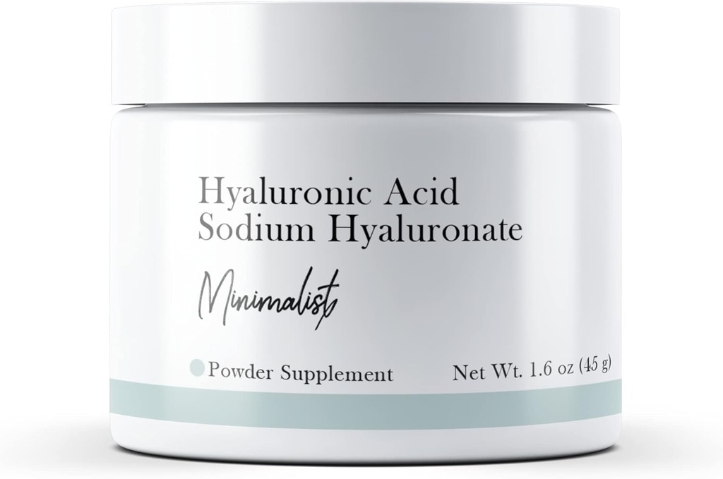 Minimalist Hyaluronik Asit (1.6 oz) sodyum Hyaluronate, Toz, Diyet Tamamlayıcı Supplement