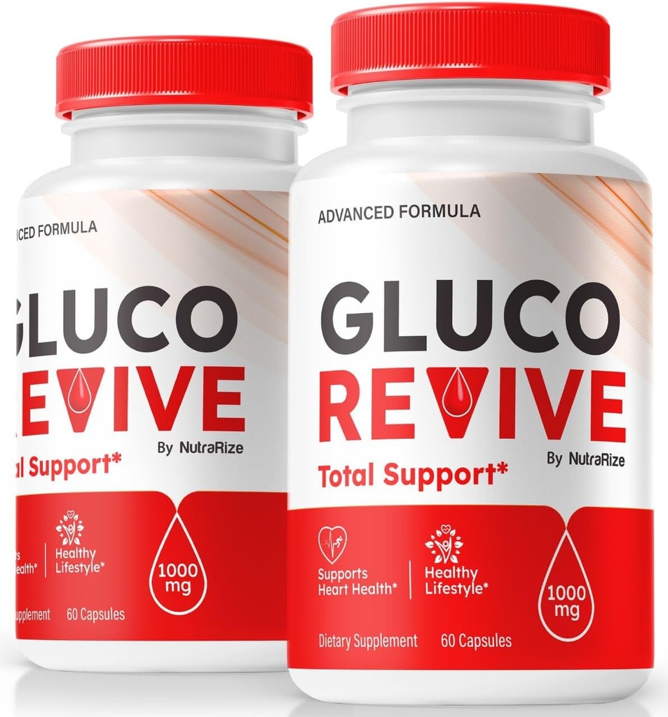 (2 Pack) Gluco Revive - Resmi Gluco Revive Pills for Stable Levels, Circulation, and General Health, Natural GlucoRevive Support For Well-Being, GlucoRevive Pastillas Review (120 Capsules)