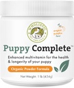 Wholistic Pet Organics Puppy Complete - Dog Multivitamin Toz - 1 Lb - Daily Dog Vitamins & Supplements for House Food - Immune System, Skin, Coat & General Health - Small and Large Breed Puppies