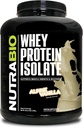 NutraBio 100% Whey proteini, Protein Tozu, Tamamlanan 25g Protein, Non-GMO, Soy & Gluten Free, Low Carb, Low Calorie Whey Protein Tozu, Alp Vanilla, 5 Lhey Protein